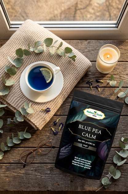 Malwa Gold Blue Pea Flower Herbal Infusion